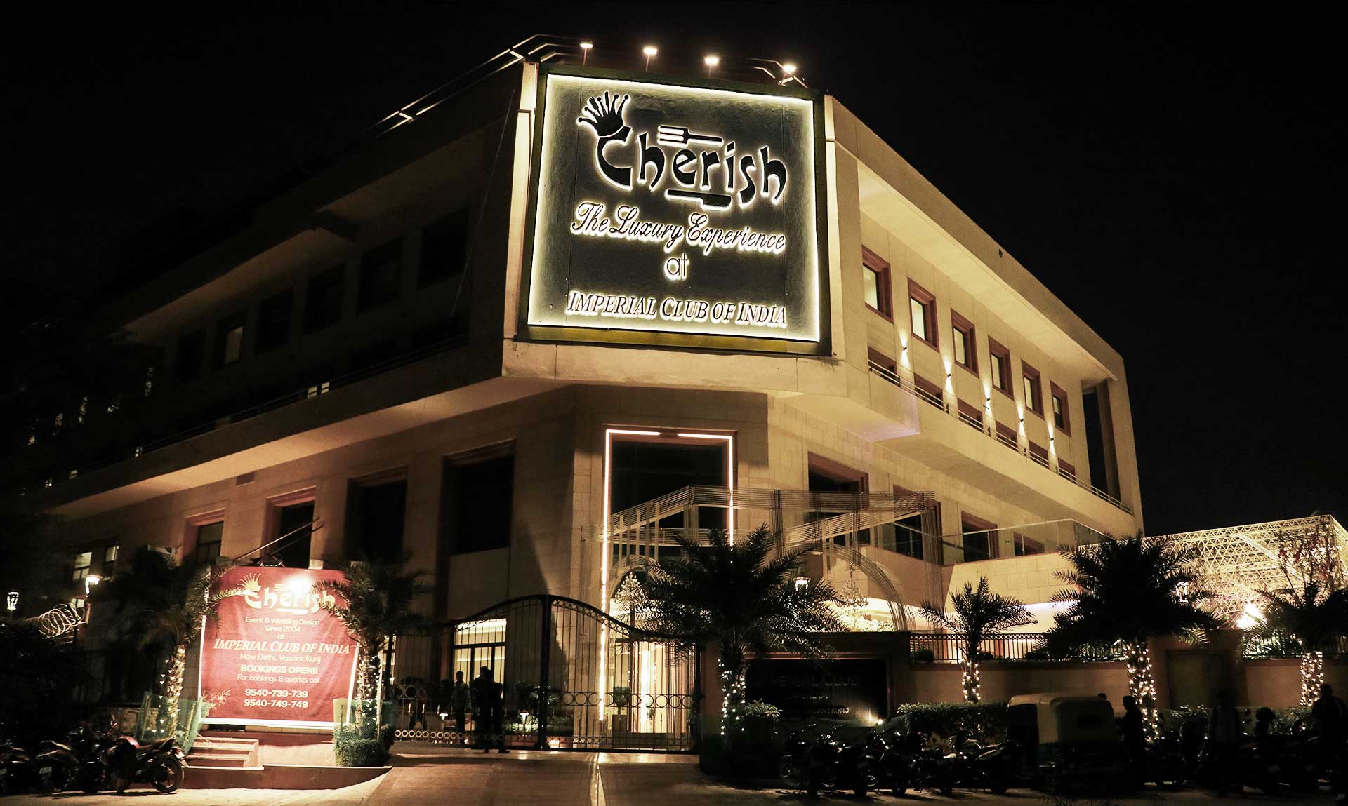 Solitaire Hall open terrace pre-wedding Cherish Ball Rooms Vasant Kunj